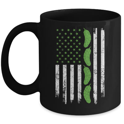 Pickle Cucumber US American Flag For Pickle Lovers Men Women Mug | teecentury