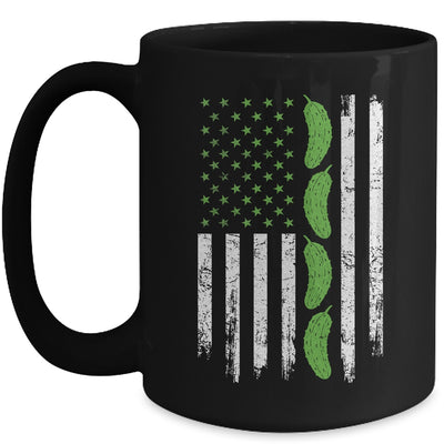 Pickle Cucumber US American Flag For Pickle Lovers Men Women Mug | teecentury