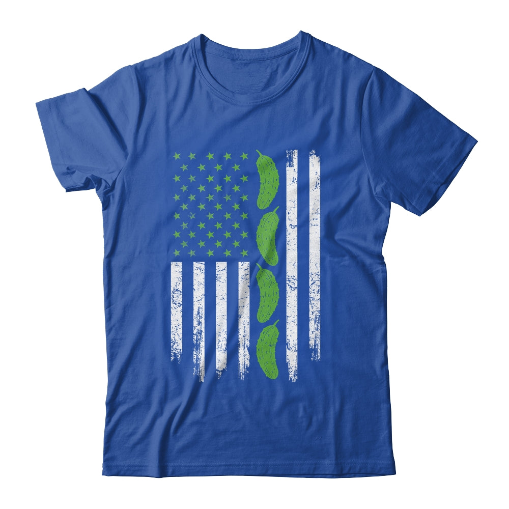 Pickle Cucumber US American Flag For Pickle Lovers Men Women Shirt & Tank Top | teecentury
