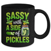 Pickle Lover Funny Sassy With A Side Of Pickles Mug | teecentury