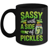 Pickle Lover Funny Sassy With A Side Of Pickles Mug | teecentury