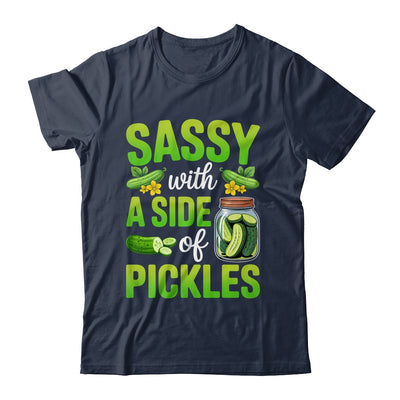 Pickle Lover Funny Sassy With A Side Of Pickles Shirt & Tank Top | teecentury