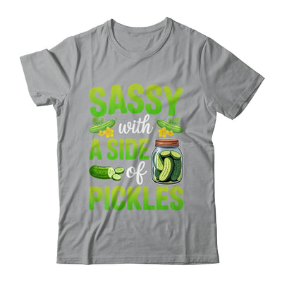 Pickle Lover Funny Sassy With A Side Of Pickles Shirt & Tank Top | teecentury