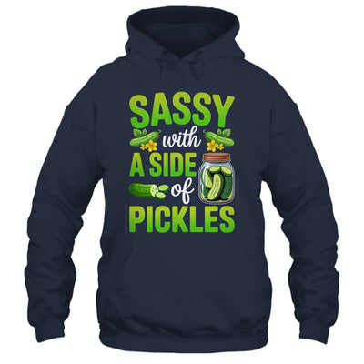 Pickle Lover Funny Sassy With A Side Of Pickles Shirt & Tank Top | teecentury