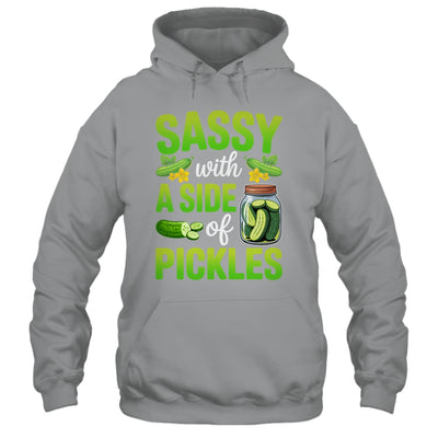 Pickle Lover Funny Sassy With A Side Of Pickles Shirt & Tank Top | teecentury