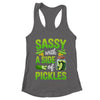 Pickle Lover Funny Sassy With A Side Of Pickles Shirt & Tank Top | teecentury