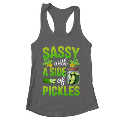 Pickle Lover Funny Sassy With A Side Of Pickles Shirt & Tank Top | teecentury