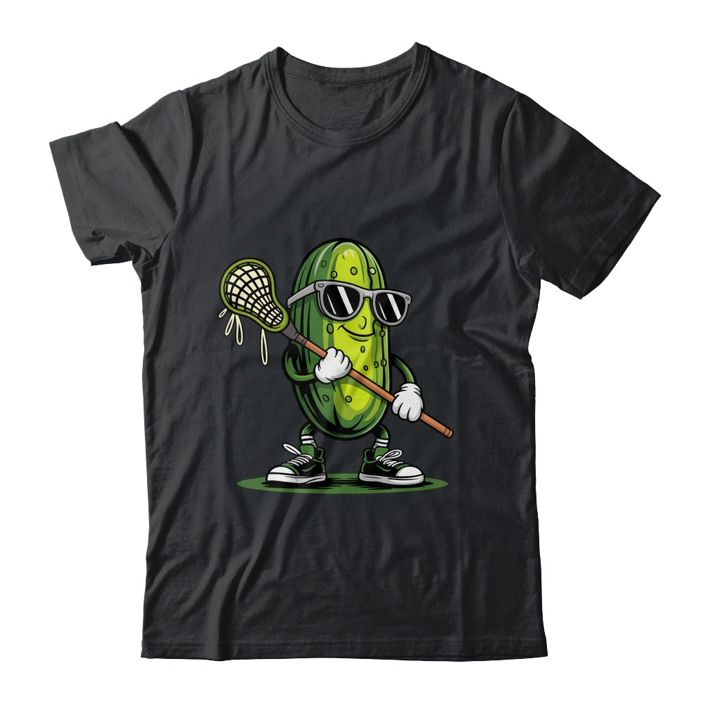 Pickle Playing Lacrosse Funny Sports For Boys Men Women Shirt & Tank Top | teecentury