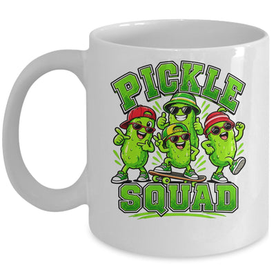 Pickle Squad Skateboard Funny Pickles Food Lover Humor Mug | teecentury