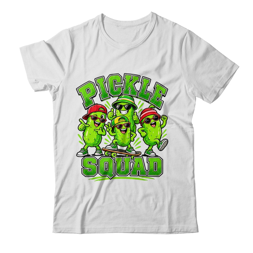 Pickle Squad Skateboard Funny Pickles Food Lover Humor Shirt & Tank Top | teecentury