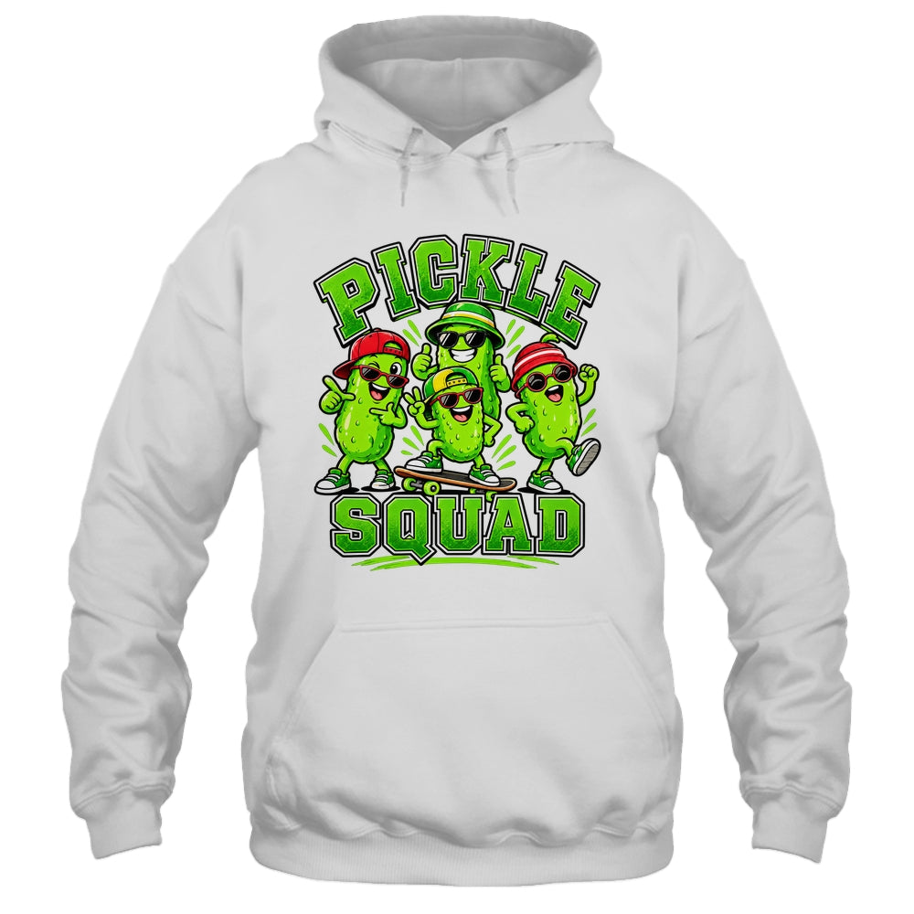 Pickle Squad Skateboard Funny Pickles Food Lover Humor Shirt & Tank Top | teecentury