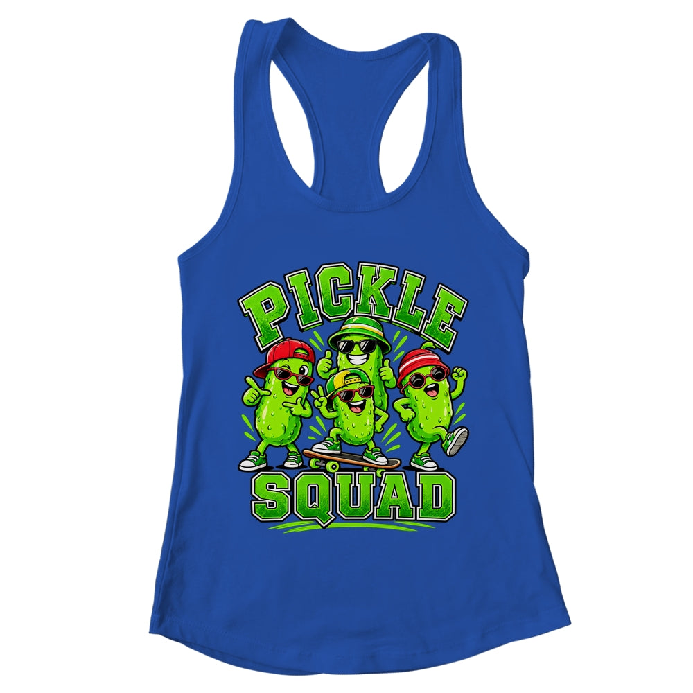 Pickle Squad Skateboard Funny Pickles Food Lover Humor Shirt & Tank Top | teecentury