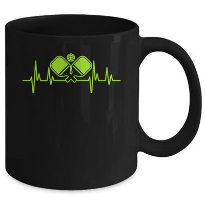 Pickleball Art For Men Women Heartbeat Pickleball Lover Mug | teecentury