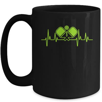 Pickleball Art For Men Women Heartbeat Pickleball Lover Mug | teecentury