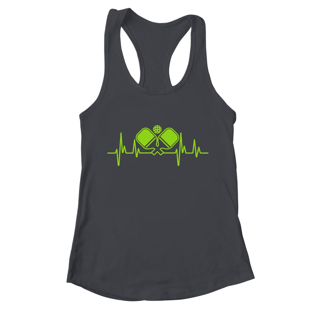 Pickleball Art For Men Women Heartbeat Pickleball Lover Shirt & Tank Top | teecentury