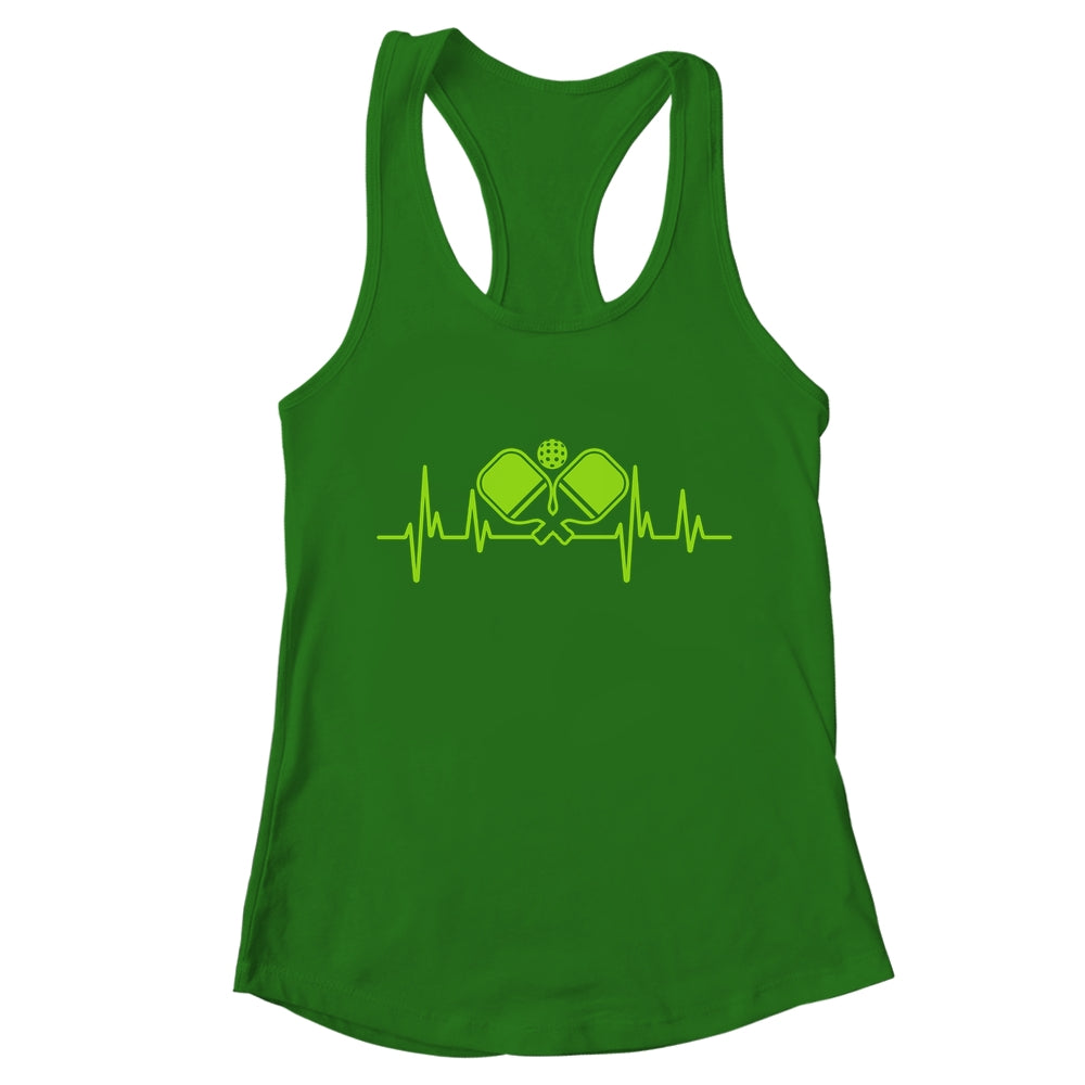 Pickleball Art For Men Women Heartbeat Pickleball Lover Shirt & Tank Top | teecentury