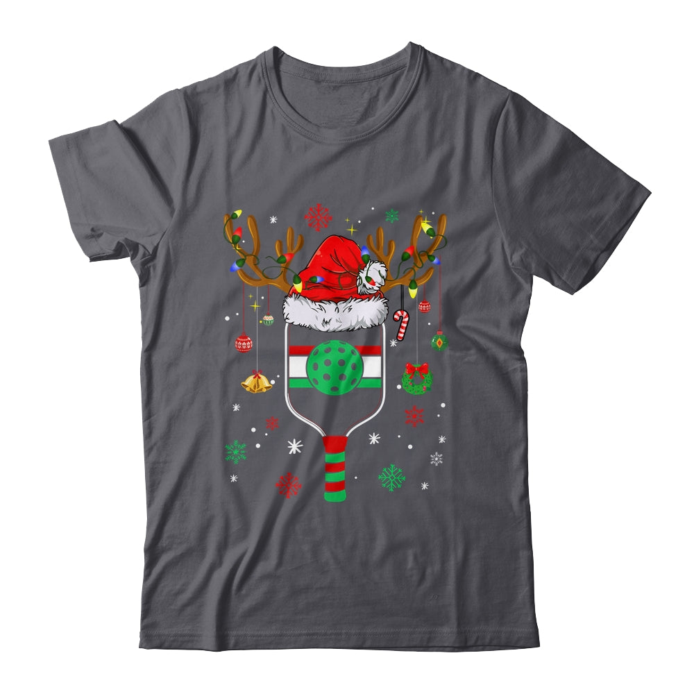 Pickleball Player Christmas Holiday Reindeer Xmas Women Men Shirt & Sweatshirt | teecentury