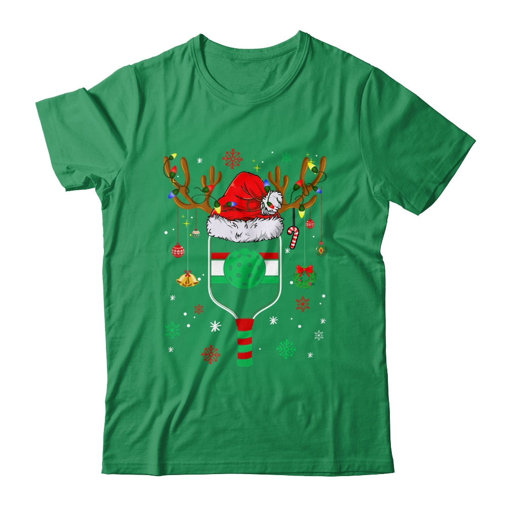 Pickleball Player Christmas Holiday Reindeer Xmas Women Men Shirt & Sweatshirt | teecentury