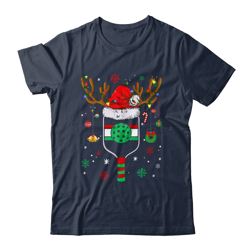 Pickleball Player Christmas Holiday Reindeer Xmas Women Men Shirt & Sweatshirt | teecentury