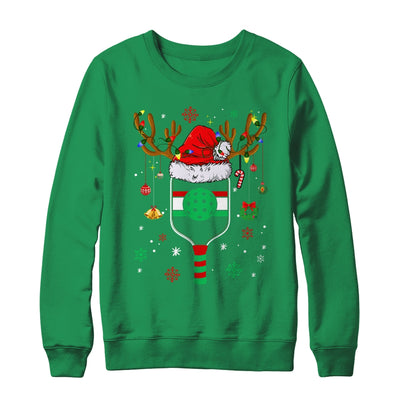 Pickleball Player Christmas Holiday Reindeer Xmas Women Men Shirt & Sweatshirt | teecentury