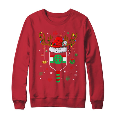 Pickleball Player Christmas Holiday Reindeer Xmas Women Men Shirt & Sweatshirt | teecentury