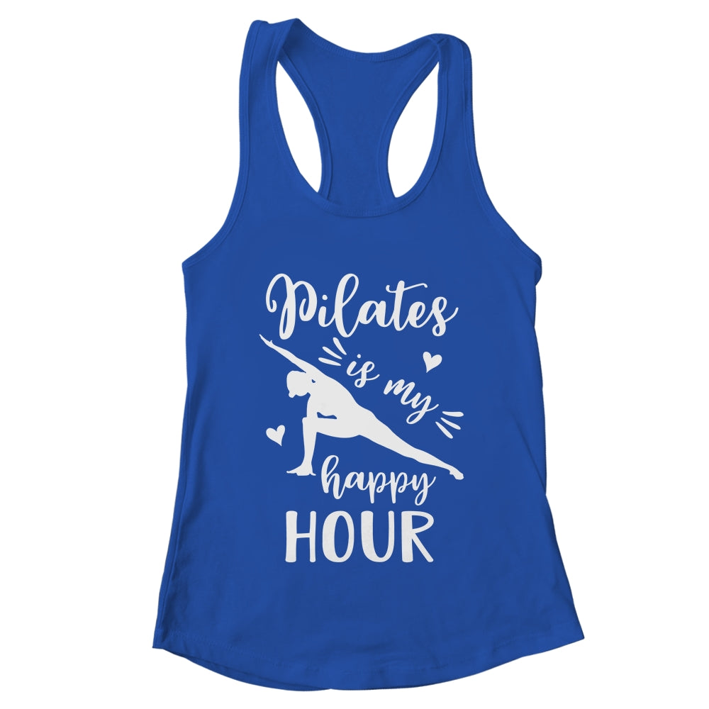 Pilates Is My Happy Hour Great Fitness Design For Women Girl Shirt & Tank Top | teecentury