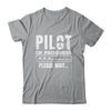 Pilot In Progress Airline Pilot Aviation Aircraft Lover Shirt & Hoodie | teecentury