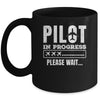 Pilot In Progress Airline Pilot Aviation Aircraft Lover Mug | teecentury