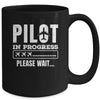 Pilot In Progress Airline Pilot Aviation Aircraft Lover Mug | teecentury