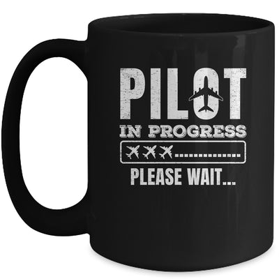 Pilot In Progress Airline Pilot Aviation Aircraft Lover Mug | teecentury