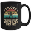 Pilots Looking Down On People Since 1903 Airplane Pilot Mug | teecentury
