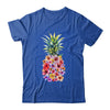 Pineapple Flowers Women Aloha Hawaii Vintage Hawaiian Floral Shirt & Tank Top | teecentury