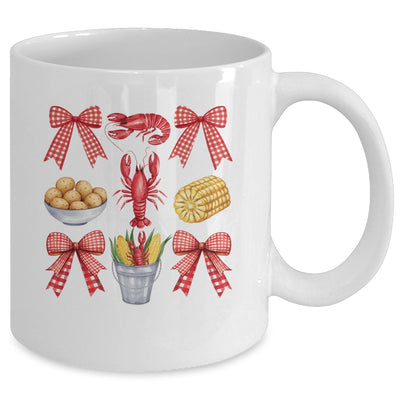 Pink Bow Cute Coquette Crawfish Boil Season Girl Aesthetic Mug | teecentury