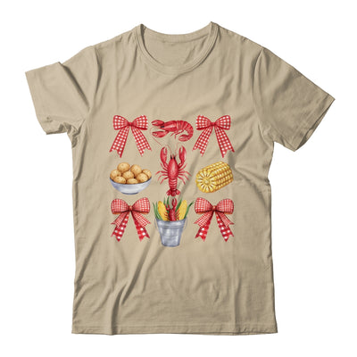 Pink Bow Cute Coquette Crawfish Boil Season Girl Aesthetic Shirt & Tank Top | teecentury