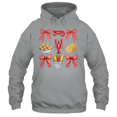 Pink Bow Cute Coquette Crawfish Boil Season Girl Aesthetic Shirt & Tank Top | teecentury
