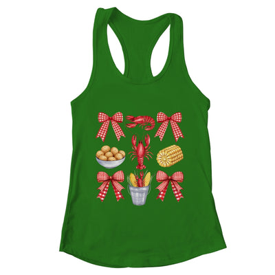 Pink Bow Cute Coquette Crawfish Boil Season Girl Aesthetic Shirt & Tank Top | teecentury