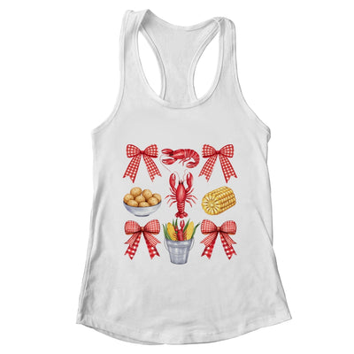 Pink Bow Cute Coquette Crawfish Boil Season Girl Aesthetic Shirt & Tank Top | teecentury
