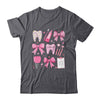 Pink Coquette Bow Cute Teeth Dentist Squad Dental Assistant Shirt & Hoodie | teecentury