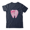 Pink Coquette Bow Dental Assistant Cute Teeth Dentist Squad Shirt & Tank Top | teecentury