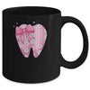 Pink Coquette Bow Dental Assistant Cute Teeth Dentist Squad Mug | teecentury