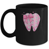 Pink Coquette Bow Dental Assistant Cute Teeth Dentist Squad Mug | teecentury