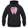 Pink Coquette Bow Dental Assistant Cute Teeth Dentist Squad Shirt & Tank Top | teecentury