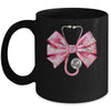 Pink Coquette Nurse Stethoscope Bow Nurse Appreciation Mug | teecentury