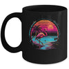 Pink Flamingo Beach Summer Vibes Palm Tree Tropical Summer Mug | teecentury