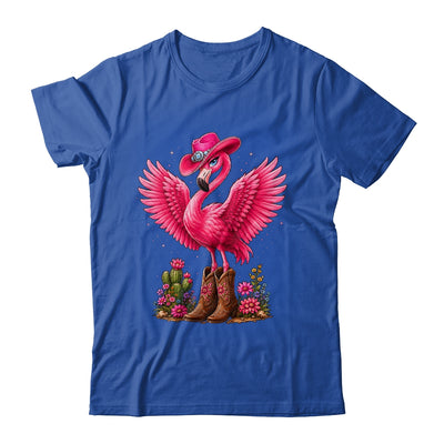 Pink Flamingo Tropical Bird Western Country Cowgirl Boots Shirt & Tank Top | teecentury