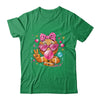 Pink Gingerbread Girl With Sunglasses Blowing Bubble Xmas Shirt & Sweatshirt | teecentury