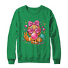Pink Gingerbread Girl With Sunglasses Blowing Bubble Xmas Shirt & Sweatshirt | teecentury