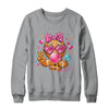 Pink Gingerbread Girl With Sunglasses Blowing Bubble Xmas Shirt & Sweatshirt | teecentury