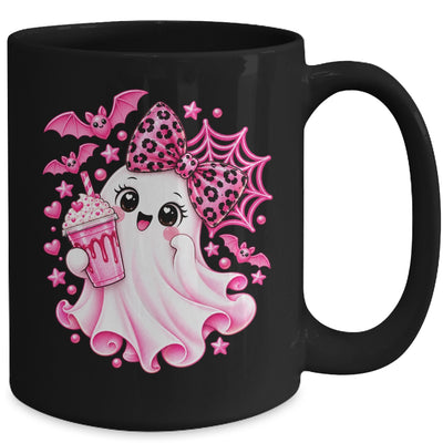 Pink Halloween Ghost Pumpkin Coffee Spooky Women Girls Mug | teecentury