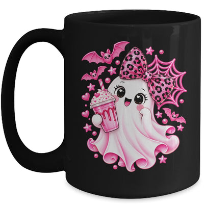 Pink Halloween Ghost Pumpkin Coffee Spooky Women Girls Mug | teecentury